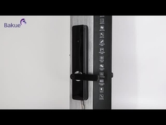 สีดํา สมาธิยุโรปสแตนดาร์ Mortise ประตูล็อค APP การทํางาน Wifi