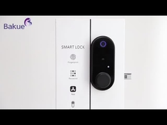 ล็อค Smart Deadbolt ด้วย 1 ปี สําหรับบัตรรหัสปริ้วมือ APP WiFi ล็อกประตู