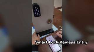 คีย์บอร์ดไร้สาย Bluetooth ล็อคประตูดิจิตอลอัจฉริยะ
