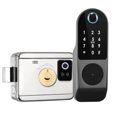 โบลูทูธ Keyless Biometric Fingerprint ติดประตู Deadbolt ล็อคกันน้ํา