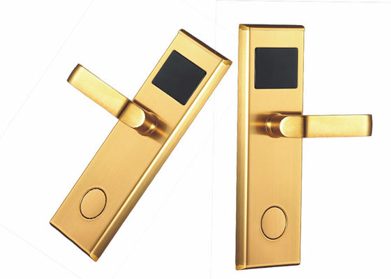 PVD โกลด์ โมเดิร์น เฮ้าส์ LOCK โรงแรม ล็อคทางเข้า พร้อมบัตร / เปิดบัตร
