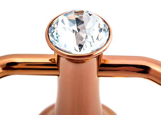 สังกะสีซินกและคริสตัล อุปกรณ์เสริมห้องน้ํา Robe Hook โมเดิร์นดีไซน์ Plat Rose Gold