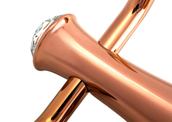 สังกะสีซินกและคริสตัล อุปกรณ์เสริมห้องน้ํา Robe Hook โมเดิร์นดีไซน์ Plat Rose Gold