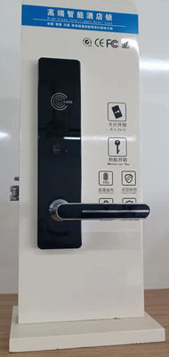 ซิงค์ ดํา Gunmetal สี smart RFID Card ประตูล็อคสําหรับการใช้งานโรงแรม