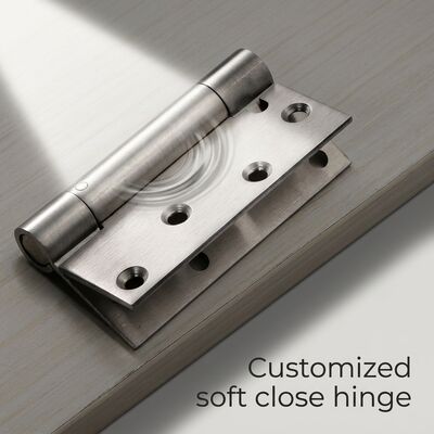 การปิดตัวเอง Hinge 4 " 5 " 6 " นุ่มปิดประตูสปริง Hinge สแตนเลส