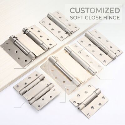 การปิดตัวเอง Hinge 4 " 5 " 6 " นุ่มปิดประตูสปริง Hinge สแตนเลส