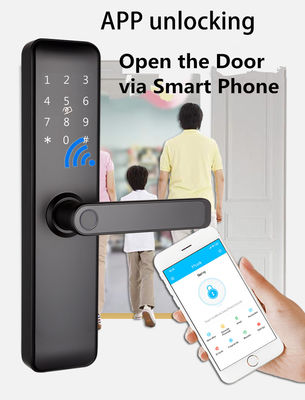 สี Bluetooth WiFi RFID ล็อคสมาร์ทไร้กุญแจ สําหรับอพาร์ทเมนต์ บ้านประตูเข้าประตูห้อง