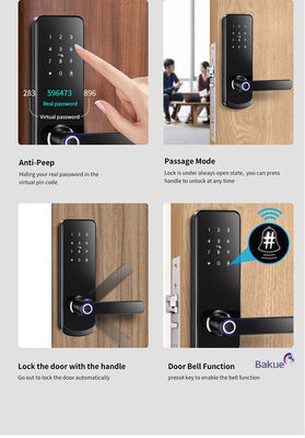 eKey Controller Type RFID Door Lock Featuring 2pcs Mechanical Key อุปกรณ์ควบคุมการเข้าถึงที่ยั่งยืนสําหรับสภาพแวดล้อมต่าง ๆ