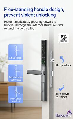 AA แบตเตอรี่ Smart Digital Door Lock Smart Door Lock Ultra Height Lock Ultra Thin 25mm Lock Screen ประตูเข้าถึงอุปกรณ์