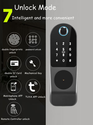โบลูทูธ Keyless Biometric Fingerprint ติดประตู Deadbolt ล็อคกันน้ํา