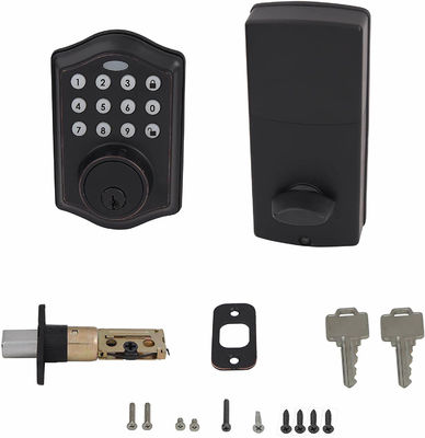 OEM สังกะสีซิงค์ Keyless Electronic Keypad Deadbolt Lock หลายสี