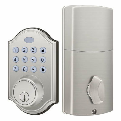 OEM สังกะสีซิงค์ Keyless Electronic Keypad Deadbolt Lock หลายสี