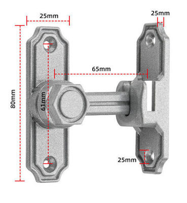 โนคติลูเซนต์ Double Sliding Barn Door Lock สําหรับการค้า ด้วยการติดตั้งสองวิธี