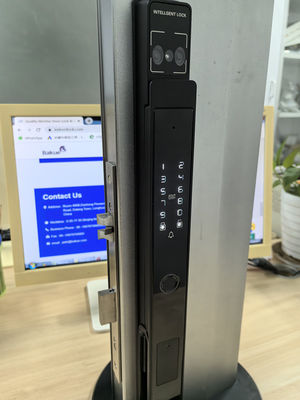อัลลูมิเนียมการค้า Smart Lock การจําเพาะใบหน้า วิดีโอ Cat Eye Palm Vein Unlocking IP65