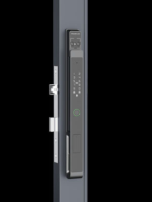ดํา Smart Door Knob มือข้อมือ / การจํานองใบหน้า / วิดีโอแมวตา IP65