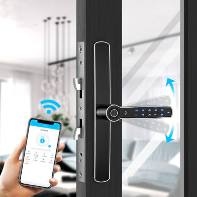 FPC ล็อคลายนิ้วมือ ล็อคประตูเลื่อน Bluetooth มือสกัดเหล็กซิงค